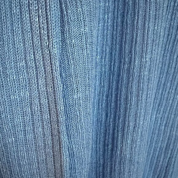 NWT! Blue Linen Blend Sweater // Banana Republic Women's Size L - Picture 3 of 6